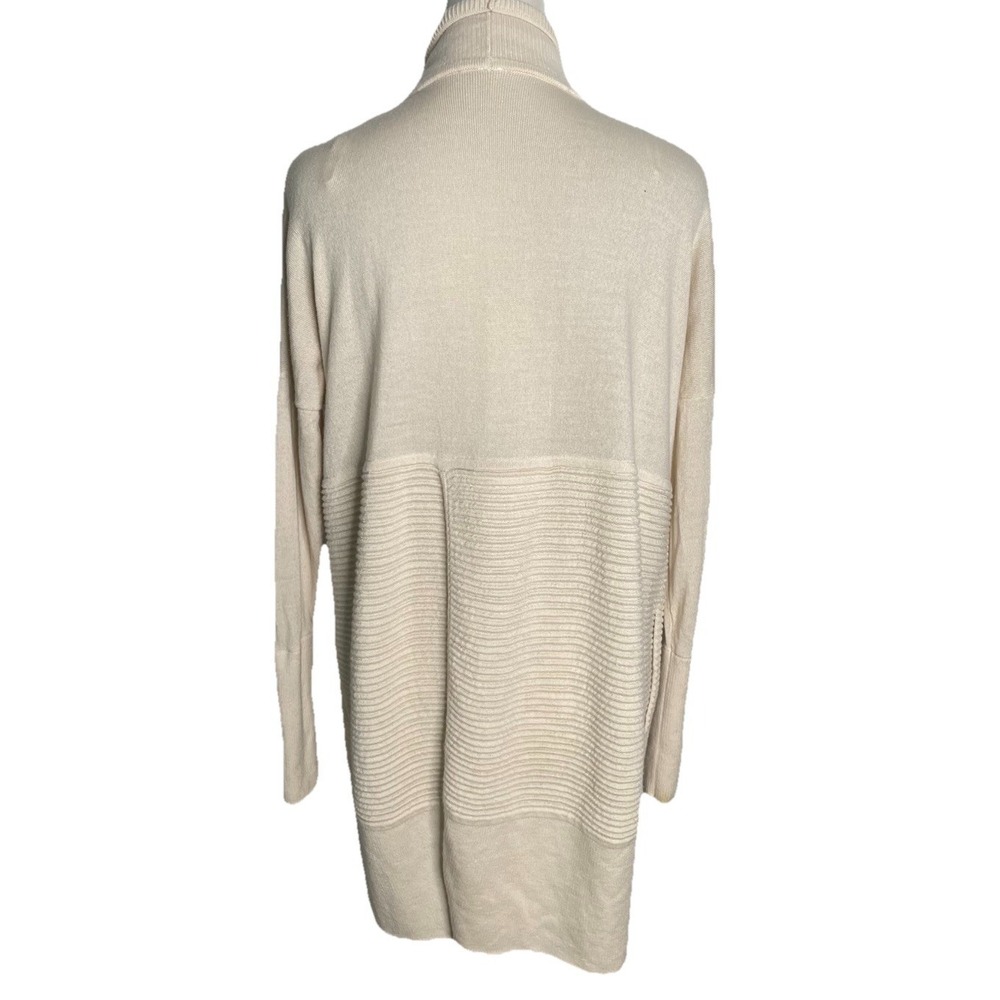 Lululemon Sit In Lotus Wrap Split Back Cardigan Sweater Merino Wool Cream Small - Picture 5 of 6